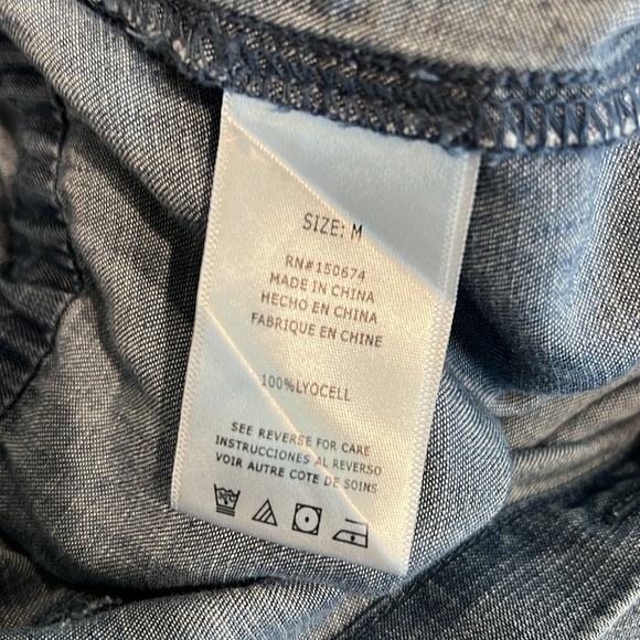 Wash Lab Soft Denim Chambray Jumpsuit - Picture 5 of 5